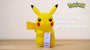 Teknofun Pokemon Pikachu Led Lamp 10in With Remote Control Pikachu Pokemon Remote Control