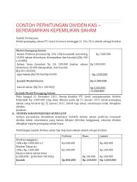 Adapun pemegang saham pt sa antara lain: Contoh Soal Perhitungan Saham Cara Golden