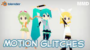 Fun motion glitches (Blender, MMD) - YouTube