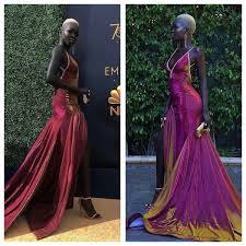 Maybe you would like to learn more about one of these? The Queen Of Dark Nyakim Gatwech Dazzles At Emmys 2018 Hungryboo