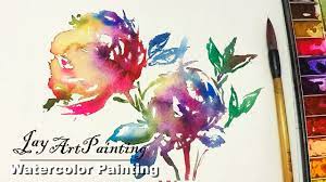 How to paint a still life in watercolour. Painting Abstract Flowers In Watercolor New Youtube