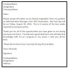Sample Resignation Letter Resignation Letter Job Resignation Letter Resignation Letter Sample