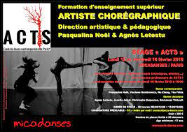 L'école de danse de l'opéra national de paris assure la scolarité de ses élèves du ce2 au baccalauréat. A C T S Ecole De Danse Contemporaine De Paris