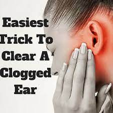 Easiest Trick To Clear A Clogged Ear Oils For Ear Ache Clogged Ear Remedy Water In Ear Remedy