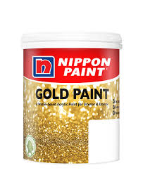 Formulated with real metal flakes. Gold Paint Official Nippon Paint Store