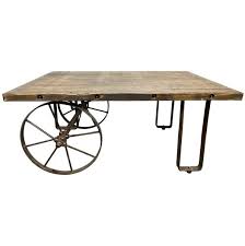 The accent piece you're looking for 1950s Czech Vintage Brown Iron Square Coffee Table Vinterior