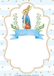 Free printable template some bunny is one birthday invitation looks attractive with a beautiful flower. Free Printable Watercolor Peter The Rabbit Baby Shower Invitation Templates F Rabbit Baby Shower Rabbit Baby Shower Invitations Peter Rabbit Illustration
