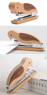 Wooden Woodpecker Stapler Cool Stationary Stapler Design Cute Office Supplies