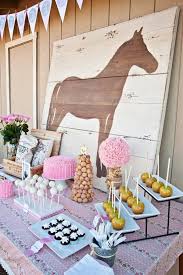 Birthday Party Ideas For Girls Age 10 Cowgirl Birthday Party Food Display Cowgirl Cowgirlparty Cowgirlpartyideas Http Www Islandcowgir Horse Birthday Parties Horse Themed Party Cowgirl Party