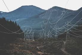 Mountain Outdoors Power Lines Wires Landscape Environment Beauty In Nature No People Piqsels
