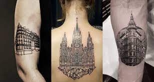The artist's use of black and gray, as well as white in the highlights, allows all the ridges, wrinkles and small details in the face to pop, and the saturated black at the bottom of the face increases contrast and improves definition. 140 Best Architecture Tattoo Designs We Could Find Online Arch2o Com