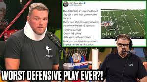 Pat Mcafee Reacts To Jets Firing Gregg Williams After Worst Defensive Play Call In History Youtube