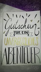 Another Handmade Handlettering Card Voucher For An Unforgettable Adventure Gutschein Gestalten Lettering Gutschein Basteln Geburtstag