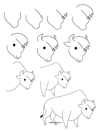 2013 11 En Bison Art Drawings Simple Animal Drawings Drawing Lessons
