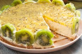 Condensed milk and sweetened condensed milk is also sometimes used in combination with clotted cream to make fudge in certain countries such as the united kingdom. Kiwi Cheesecake Recipe Delicious Recipe52 Com