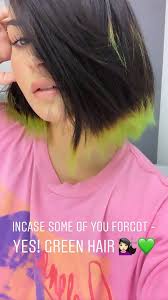 Black hair on top and pastel pink, blue, purple or silver at bottom is always a kind of attractive ombre style to girls. Flipboard Judging By Demi Lovato S New Neon Green Hair She S Taking Tips From Billie Eilish