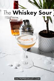 Whiskey Sour Cocktail Recipe Cocktail Syrups Cocktail Recipes Whiskey Whiskey Sour