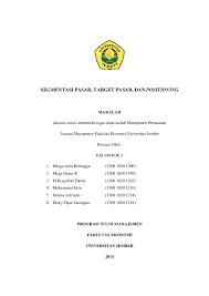 Sebutkan 6 langkah dalam proses segmentasi pasar? Pdf Segmentasi Pasar Targeting Dan Positioning Pasar Marga Area Refangga Academia Edu
