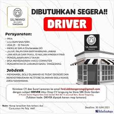 Check spelling or type a new query. Lowongan Kerja Driver Siliwangi Bolu Kukus Tangerang