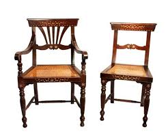 Baliuag Or Baliuag Style Pampanga Dining Chairs C Early 20th Century Narra Lanite And Carabao Bone Chair Furniture Dining Chairs