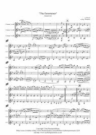 Joplin the entertainer sheet music for string quartet pdf. Scott Joplin The Entertainer In Cut Time Alla Breve Clarinet Trio Sheet Music Pdf Download Sheetmusicdbs Com