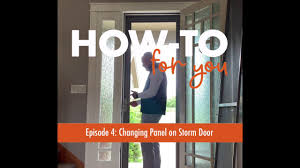 Maybe you would like to learn more about one of these? How To For You Storm Door Swap Out Andersen Windows Youtube