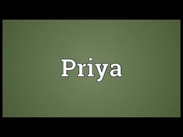 Priya Meaning Youtube