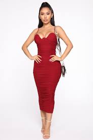 Need You In My Life Ruched Midi Dress Burgundy In 2020 Burgundy Midi Dress Ruched Midi Dress Dresses