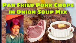 Mix the crushed crackers with the dry soup mix. Pan Fried Pork Chops In Onion Soup Mix Youtube