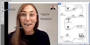 Analysis Visualization from FaceReader showing Action Unit expression...