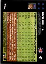 Jun 14, 2014 · so, this weekend pound some old style and see how you measure up on your chicago sports trivia knowledge. Tarjeta De Beisbol De Los Cachorros De Chicago 2007 Topps 41 Rich Hill Ebay