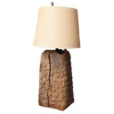 Large Fish Scale Lamp 1stdibs Com Vintage Table Lamp Lamp Table Lamp