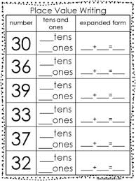 10 Place Value Worksheets Writing Tens And Ones And Expanded Form Kdg 1st Grade 1st Grade Math Worksheets 2nd Grade Math Worksheets Place Value Worksheets