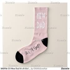 Baby Co New Dad It S A Girl Shower Party Favor Socks Zazzle Com New Dads Couture Baby Shower Baby Co