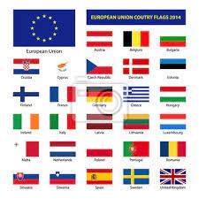 Od roku 1983 je v eu také portugalsko, které se rozkládá na západním pobřeží pyrenejského poloostrova. Vlajky Evropske Unie Zeme 2014 Clenske Staty Eu Obrazy Na Stenu Obrazy Fix Svedsko Finsko Myloview Cz