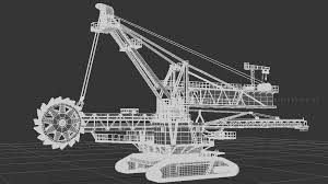 Bucket Wheel Excavator Modele 3d In Materiel Lourd 3dexport