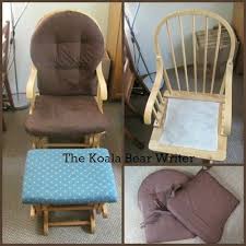 Re Upholster Glide Rocking Chair And Stool A Diy Project Baby Nursery Diy Decor Baby Nursery Diy Diy Nursery Decor