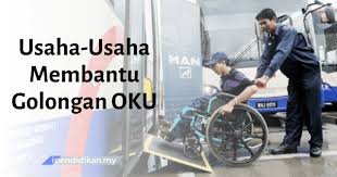 Pengenalan orang kurang upaya (oku) bermaksud mereka yang mempunyai ketidakupayaan dari segi fizikal, mental dan tidak mampu atau sukar melakukan aktiviti normal. Usaha Membantu Golongan Oku Orang Kurang Upaya