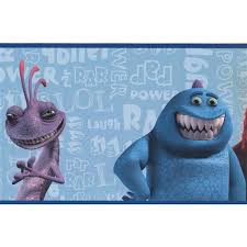 Buy the finest disney border based on different themes from indoor wallpaper. York Wallcoverings Disney Monsters Inc Wallpaper Border Rona