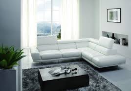 Rovere Mobili Canapea Malena Din Piele White Leather Couch Leather Couches Living Room Sectional Sofa