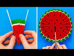 20 Awesome Ideas Using Simple Everyday Items Youtube Paper Crafts Diy Kids Summer Crafts For Kids Crafts