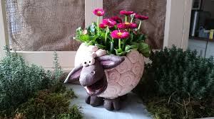 Grosses Weisses Schaf Keramik Topferarbeiten Keramik Osterdeko