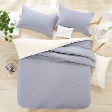 modern style bedding gray beige color ab surface version of design bed sheet pattern 4pcs duvet cover bed sheet bed linen sets bedding sets modern style bed