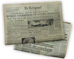 De krant zoals die elke ochtend van de drukpers rolt en door miljoenen nederlanders wordt gelezen. De Geschiedenis Van De Telegraaf Telegraaf Archief