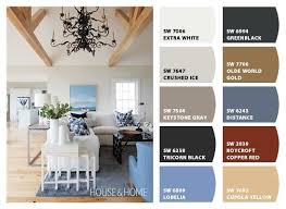 Orange dominates the scheme and unifies several spaces in your home. Blue Grey And White Living Room Color Palette Living Room Color White Living Room Colors Color Palette Living Room
