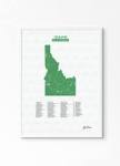 Map of Idaho Golf Coursesgreat Gift for Husband Golf Map - Etsy