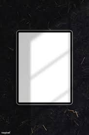 Download Premium Vector Of White Digital Tablet Mockup On Black Marble Digital Tablet Black Marble Background Black Marble