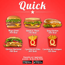 Comparaison Calories Des Burgers Du Quick Calories Des Aliments Secret Du Poids Alimentation