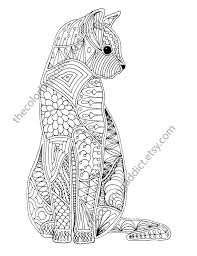 Pin On Cats Dogs Colouring Pages Zentangles