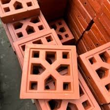 Gạch thông gió hoa bưởi men xanh đồng cổ 30x30 cm - Hải Long Tiles